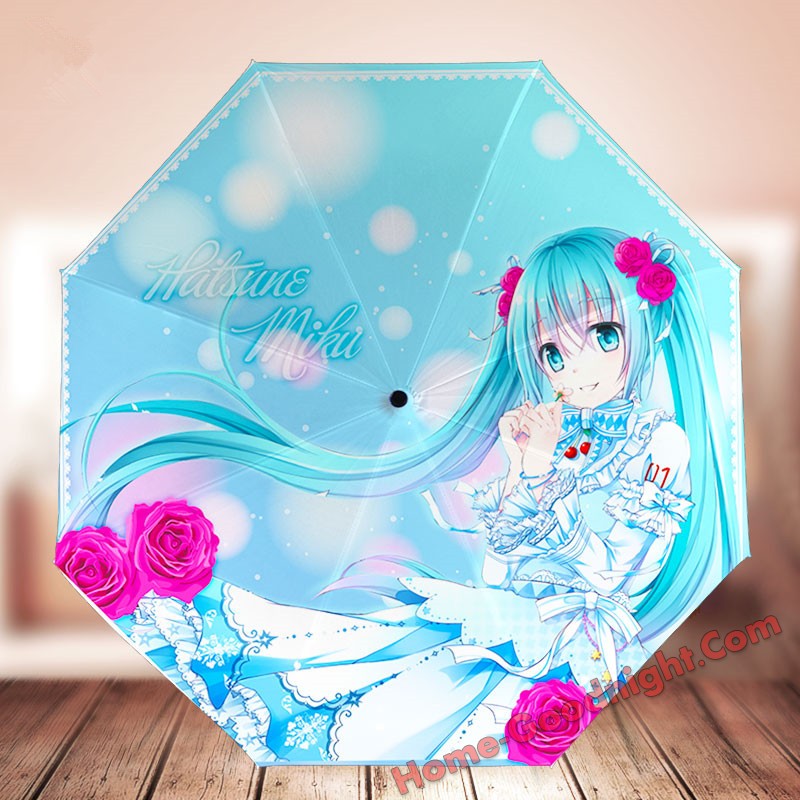 Hatsune Miku - Vocaloid Waterproof Anti-UV Never Fade Foldable Anime Umbrella